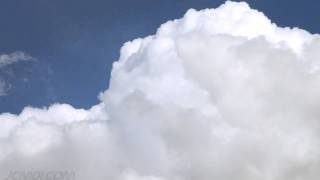 Realtime zoomed cumulus cloud tops passing HD V09008 [upl. by Malin]