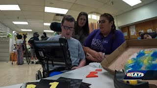 Louisville nonprofit donates assistive communication technology to Churchill Park School [upl. by Ettennej]