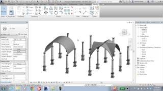 Revit2014BarrelVaultCeiling [upl. by Publus]