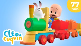 Aprenda cores com Cuquin e seu TREM DE CORES 🚃🔴🔶  videos amp cartoons para bebês [upl. by Ellennahc460]