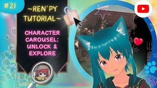 RenPy Tutorial Create an Interactive Character Carousel for Visual Novels [upl. by Flannery]