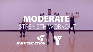 ModerateIntensity Strength Workout with ParticipACTION [upl. by Acitel892]