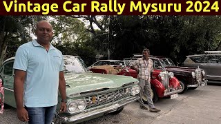 Vintage Car Rally Mysuru 2024 Federation of Historic Vehicles amp Destination Rally South India [upl. by Doownyl]