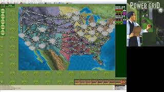 Power Grid  BSW 2Player Game USA GreenRedPurple funkdoc vs teokop [upl. by Karb816]