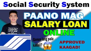 Paano mag Loan sa SSS Online 2024  Paano mag salary loan sa SSS Online para sa Employed member 2024 [upl. by Darra]