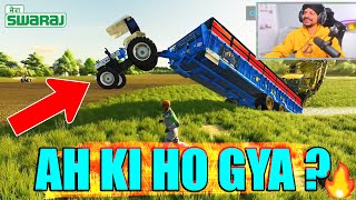 AH KI KARTA  😥FLYING TRACTOR 🤣INDIAN FARMING x BrarTV [upl. by Sibyls559]