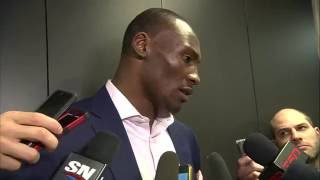 Raptors PostGame Bismack Biyombo  May 25 2016 [upl. by Trini255]