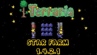 Terraria 1421 StarbridgeFalling Star Farm Tutorial [upl. by Odrareg919]