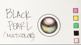 Coloring Tutorial Black Pearl Using Prismacolor Pencils by Jennifer Zimmermann [upl. by Halas92]