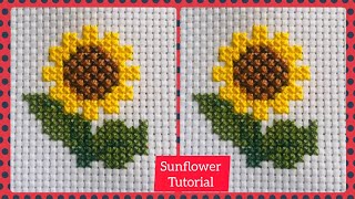 Sunflower  Cross Stitch Designs  easy cross stitch pattern Heavenly Handmade Creations [upl. by Vaden]