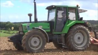 Sony Rotative 2015DeutzFahr Agrosun 100 et herse rotative Magpi [upl. by Aidam]