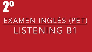 Listening B1  2º Test PET  English Listening [upl. by Richel]