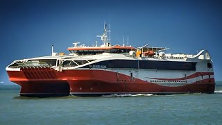 Galleons Passage Ferry arrival into Port of Spain [upl. by Ahsinak234]