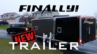 New Snowmobile Trailer  Blizzard Manufacturing  4 Place InLine trailer [upl. by Ayekim349]