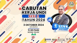 CABUTAN KERJA UNDI SESI 2 TAHUN 2024 [upl. by Imehon]