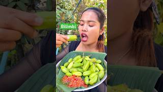 Eating Bilimbi Fruit Collections siscookingtv eating bilimbi [upl. by Lipscomb632]