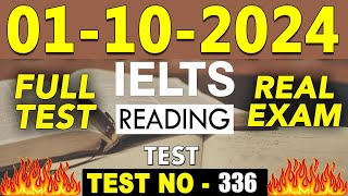 IELTS Reading Test 2024 with Answers  01102024  Test No  336 [upl. by Aila127]