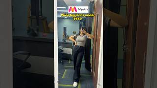 Wide leg Jeans under ₹550  Myntra Finds  Myntra Jeans haul  Affordable jeans for women myntra [upl. by Ingraham952]