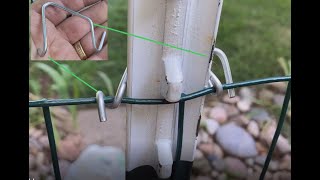 How to use the Clip Bender for fencing on a T Post [upl. by Krueger]