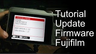 Tutorial  cara update firmware fujifilm contoh xa10 [upl. by Emylee]