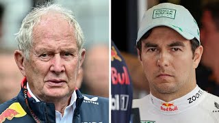 Helmut Marko ruthlessly shuts down Sergio Perezs dads prediction in very alarming sign [upl. by Aleunam869]