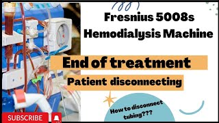 Fresenius 5008spatient disconnecting tubing setEnd of treatment🤔 [upl. by Noired]