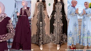 Terbaru 2023  Model Baju Brokat Premium Dan Gamis set Hijab Terbaru Siap Sambut Lebaran [upl. by Asilem]