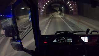 Truck Driving in pouring rain  new Volvo FH 500  Orminge to Tyresö ASMR [upl. by Tab]