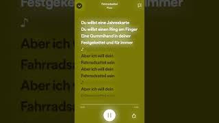 fahrradsattel sped uplyrics [upl. by Anait]