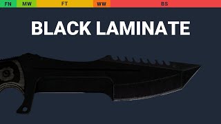 Huntsman Knife Black Laminate  Skin Float And Wear Preview [upl. by Macilroy322]