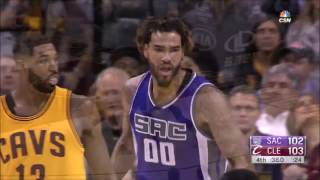 Willie Cauley Stein Dunk on Korver  Kings vs Cavs  January 25 2017 NBA Regular Season [upl. by Nalat]