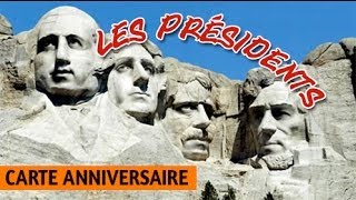 Les présidents joyeux anniversaire humour carte anniversaire animée [upl. by Jamaal]