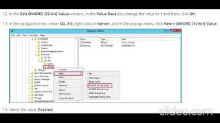 How to Disable Deprecated Protocol SSL30TLS10TLS11 in Windows 2012 IIS servers [upl. by Adiarf]