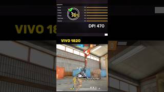 VIVO 1820 headshot sensitivity settings for Free Fire shorts viral freefireshorts [upl. by Eadwine640]