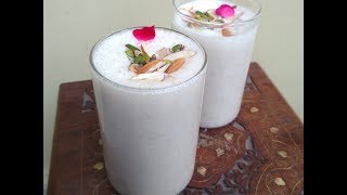 Gulkand Lassi Recipe  Rose Petals Flavored Lassi  Sweet Lassi  Summer Drinks [upl. by Pilar]