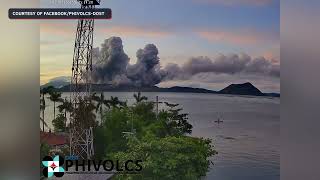 Minor phreatomagmatic eruption from Taal Volcano on December 3 [upl. by Benildis37]