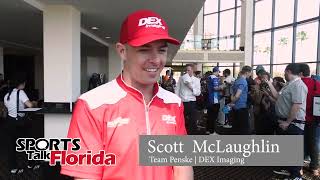 Interview with IndyCar Scott McLaughlin at the St Pete Grand Prix [upl. by Notsgnik]