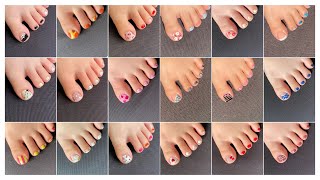 20 Best foot nail art  Beautiful toe nail art designs compilation 2024 [upl. by Annavoj]