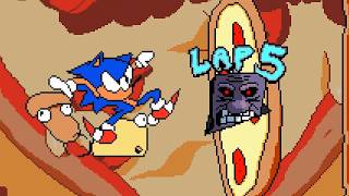 Pizza Tower LAP 5 IS HELL ⚡ Sonic In Lap HELL Pizza Tower mods Gameplay [upl. by Leaw]