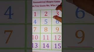 Name The Shape Math Shapes Geometrical Shapes Mathematics Game [upl. by Shiverick]