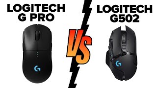 Logitech G Pro Wireless vs Logitech G502 LIGHTSPEED  Which Mouse Is Better [upl. by Elle376]