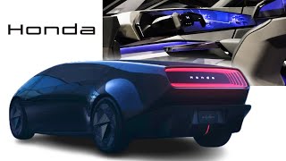 Honda Saloon Concept EV Exterior and Interior in Detail [upl. by Peedus]