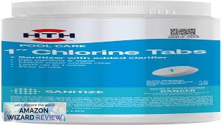 HTH 42049 Swimming Pool Care 1quot Chlorine Tabs Swimming Pool Chlorinating Sanitizer Review [upl. by Lotus]