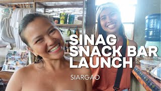 Siargaos Vegetarian Gem Sinag Snack Bar  LAUNCH in Siargao PHILIPPINES [upl. by Wilda629]