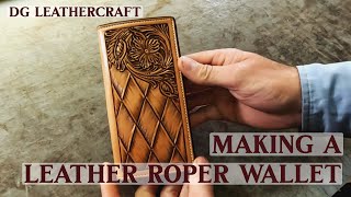 Making a Leather Roper Wallet [upl. by Gimpel]