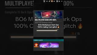 BO6 100 Dark Ops Challenges calling card glitch 🔥 blackops6 bo6 blackops cod callofduty [upl. by Nawotna625]