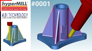 hyperMILL使い方  5X Z Level FinishingBasic  5軸等高線仕上げ加工 【トレーニング】【5軸加工】【0001】 [upl. by Nojram]