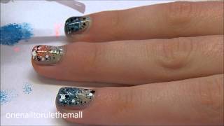 Easy Speckled Gradient Nail Art Tutorial  One Nail To Rule Them All [upl. by Dorsy]