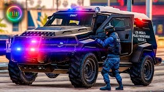 GTA 5  LSPDFR SWAT Patrol  Car Bonfire [upl. by Itirp930]