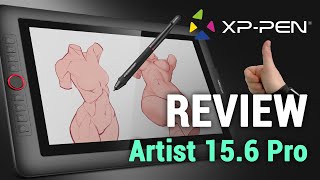 XPPEN ARTIST 156 PRO 💻 Professional Artist REVIEW amp GIVEAWAY [upl. by Ennaitsirk]